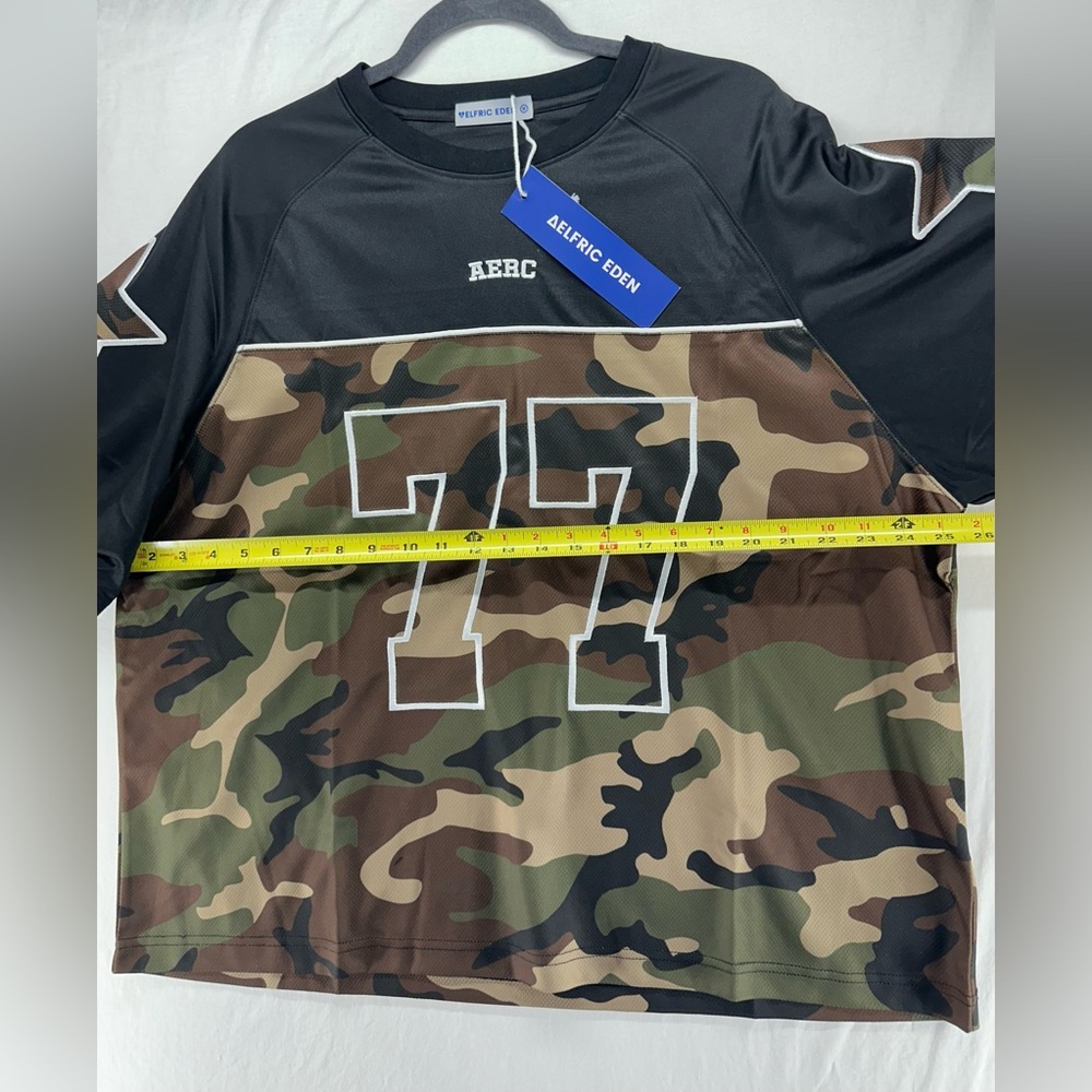 Aelfric‎ Eden 77 Camouflage Football Jersey Men’s M - Picture 4 of 8